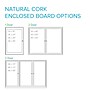 Ghent 2 Door Enclosed Natural Cork Bulletin Board, Satin Aluminum Frame, 3'H x 5'W, (GHEPA23660K)~#|#~19B7D5C3-E5C3-4CC5-A8356E93000E8812_sc7