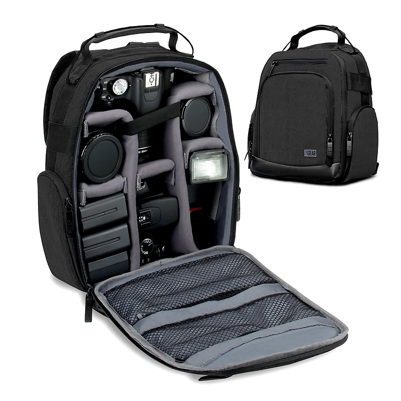 USA GEAR U Series Camera Backpack, Black (GRULUBK100BKWS) image 1
