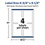 Avery Laser/Inkjet Multipurpose Labels, 3.5" x ", Glossy White, 400/Box (94127)~#|#~19CB42C1-7E99-4040-88BBB77D4BB7368E_sc7