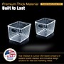 Azar Displays Diamond 6"W Tote Bin, Clear, 2/Pack (556911-2PK)~#|#~19CF2831-B276-4B05-996C62DB67F31A63_sc7