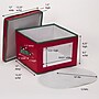 Household Essentials Holiday Dinner Plate Chest with Felt Protectors, Red/Green (HH536RED)~#|#~19D09A75-FE89-4CA5-B6CF6390F38A0BDA_sc7