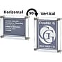 Azar Sign Holder, 11" x 17", Wall Mounted, Silver Acrylic, 4/Pack (105508-SLV-4PK)~#|#~19D67D25-936F-466E-BD3B1A71491B1CE4_sc7