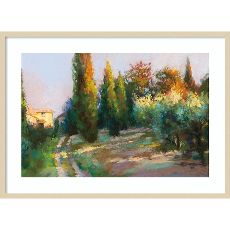 Amanti Art Villa Landscape by Christine Debrosky Wood Framed Wall Art Print, 41" x 30" (A42675643496) image 1