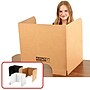 Classroom Products Foldable Cardboard Freestanding Privacy Shield, 20"H x 20"W, Kraft, 20/Box (VB2020 KR)~#|#~19DF14CF-B3D1-45E8-BD45BDEB77D804E5_sc7
