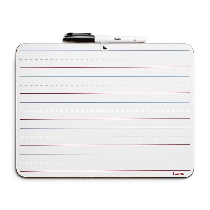 Staples Dry-Erase Learning Board, 8.9