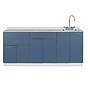Viva Comfort 36.75'' H x 72" L Medical Cabinet with Right Sink, 6-Doors, 3-Drawers, Blueberry (902BASE72RSBL)~#|#~19E5989E-CC1F-4DE0-B2C51C7656551CCD_sc7