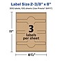 Avery Laser/Inkjet Multipurpose Labels, 8" x ", Kraft Brown, 300/Box (94117)~#|#~19E7751C-E7A2-404B-8B6820A76183A357_sc7