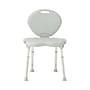 Medline Guardian Folding Shower Chair, Armless, Back Rest, Aluminum Frame, 300 lb. Capacity (G2-103RX1)~#|#~19EAF5C9-9120-4D7D-956DE5BA282ED3BB_sc7
