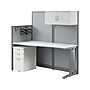Bush Business Furniture Office in an Hour 63"H x 65"W Cubicle Panel Workstation, Pure White (WC36192-03STGK)~#|#~19ED4A6B-5135-447E-87B60603FC538E6F_sc7
