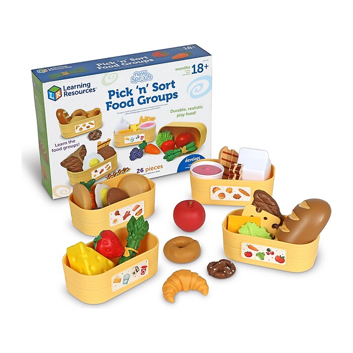 Learning Resources New Sprouts Pick 'n' Sort Food Groups Toy Set
