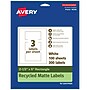 Avery EcoFriendly Laser/Inkjet Rectangle Multipurpose Labels, 2-1/2" x 5", White, 300/Box (94246)~#|#~19EDAFD9-D0A9-4BE1-919AAA5F2E1E5191_sc7