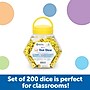 Learning Resources Hands-On Soft Dot Dice Bucket Manipulative, Yellow, Set of 200 (LER6351)~#|#~19EECE10-9C55-4B4A-8BBD500B209E5FDA_sc7