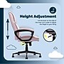 Serta Comfort Classic Ergonomic Velvet Fabric Swivel Executive Chair, Pink (CCHR10005C)~#|#~19F420A2-E364-4778-A7354FC94AA428BC_sc7