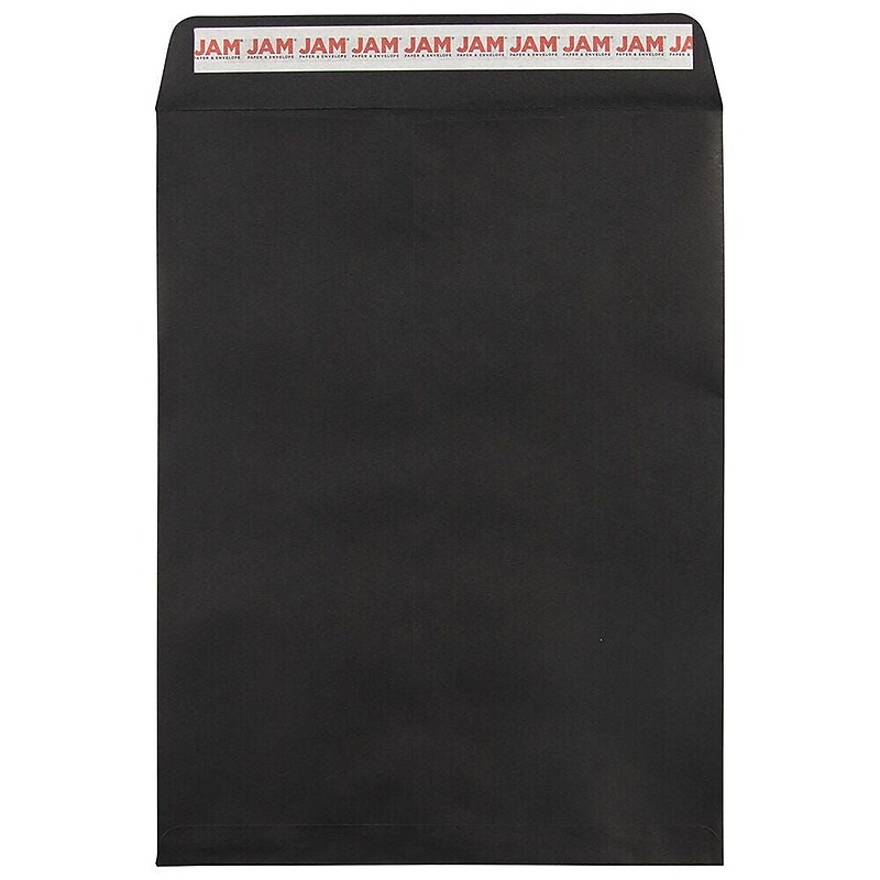 JAM Paper Self Seal Catalog Envelope, 9" x 12", Black, 100/Pack (260147509D) image 1