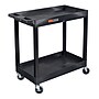 Luxor TUFFY XL 2-Shelf Multi-Purpose Utility Cart, Black (EC11-B)~#|#~19F69535-CB5E-4847-A43AD0444AB0DFCE_sc7