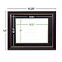 Excello Global Products 8.5" x 11" Composite Wood Photo Document Frame, Black/Gold/Red (EGP-HD-0306)~#|#~19FB3625-1D5C-470B-84DB5CBDB24CB051_sc7