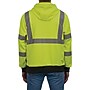 Ergodyne GloWear 8311BK High Visibility Long Sleeve Black Bottom Hooded Sweatshirt, ANSI Type R Class 3, Lime, 5X (22879)~#|#~19FCF5FD-1235-446A-AA163A5DCD74617B_sc7
