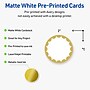Avery Gold Dots Edge Matte Blank Card, White, 120/Pack (S00-D1X)~#|#~19FE6E54-6799-4815-9B47A1DD55127DBB_sc7