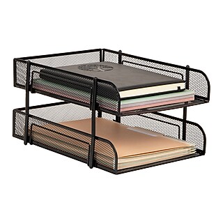 TRU RED™ 5-Pocket Metal Mesh Mountable Wall File, Black (TR57582