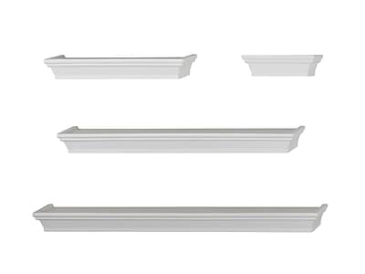 V-Light Wall Shelves, White, 4/Pack (VW141003W) Sansujyuku sansujyuku.com