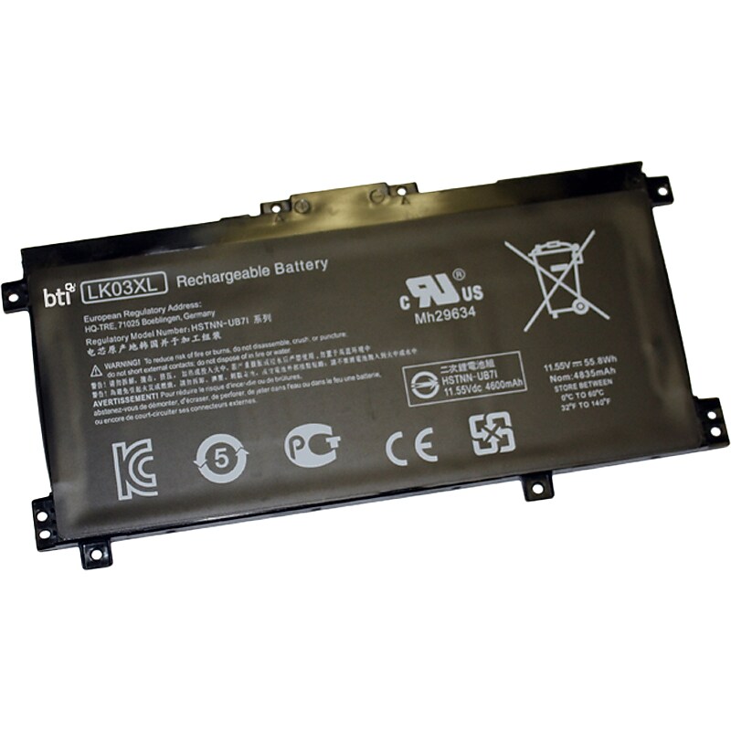 Battery Technology Li-Ion Replacement Battery for HP Laptops (LK03XL-BTI) image 1