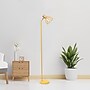 Simple Designs Farmhouse Fusion 55.91" Iron Floor Lamp with Round Shade, Yellow (LF2019-YLW)~#|#~1A0F5748-EC59-45F2-ABCD79F4D2B8F046_sc7