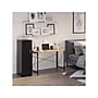 Space Solutions 43"W Folding Home Office Desk, Black/Teak (24969)~#|#~1A11A34A-E67E-497D-9BCF61E2195D2D6D_sc7