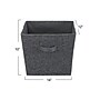 Household Essentials Medium Fabric Storage Bin, 10" x 12"x 14", 29 Qt., Gray, 2/Pack (7545-1)~#|#~1A12368E-6433-4FE9-A4F7F070C41F2BFD_sc7
