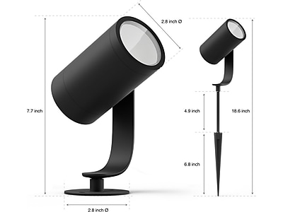 Philips Hue Lily LED Outdoor Spot Light Extension
