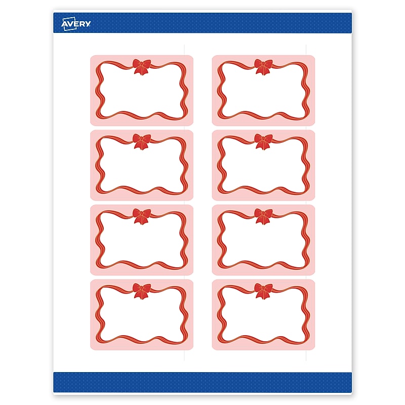 Avery Rectangle Multipurpose Labels, 2" x 3", White, 80/Pack (19479370564) image 1