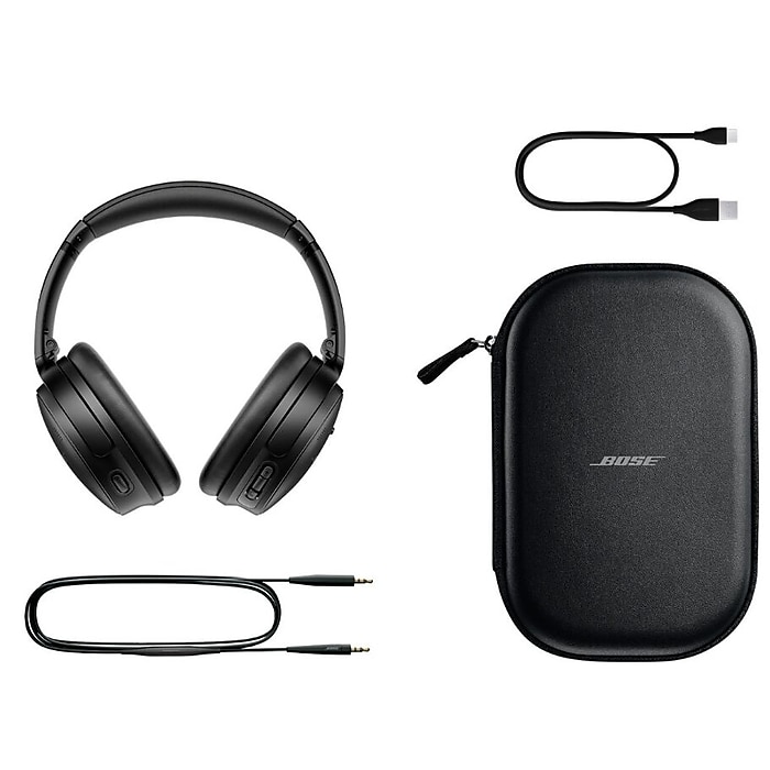 Bose QuietComfort Bluetooth Wireless Active Noise Cancelling Over-the-Ear Headphones, Black (884367-0100) | Staples Bose QuietComfort Bluetooth Wireless Active Noise Cancelling Over-the-Ear Headphones, Black (884367-0100) | Staples