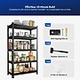 FlexiSpot 5-Shelf Metal Storage Rack, 71.2" x 35.4" x 15.7", Black (CJ021-DJ)~#|#~1A219F34-7894-4FD2-9C361E80E4D8A503_sc7
