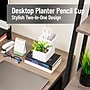 Mind Reader 2-Compartment Desk Organizer, White (PLANDORG-WHT)~#|#~1A236B8C-D7AE-4122-BB43F33C80F612A1_sc7
