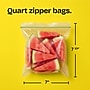 Glad Zipper Storage Bags, Quart, 25 Bags/Box (55052)~#|#~1A267708-280B-43F1-A18B4EF8BA7528CC_sc7