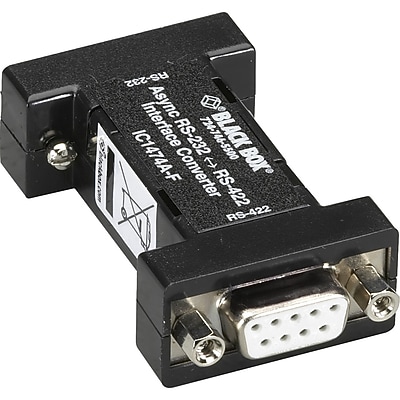 Black Box RS‑232 to RS‑422 Bi‑Directional Interface Converter, DB9, Port‑Powered (IC1474A‑F) Simolary simolary.com
