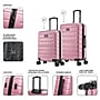 InUSA Trend 2-Piece Hardside Spinner Luggage Set, TSA Checkpoint Friendly, Rose Gold (IUTRE0SM-ROS)~#|#~1A2F483F-A8D6-4616-AB7C87ABCD13F235_sc7