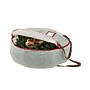 Household Essentials Round Wreath Storage Bag with Handles, White/Red (HH2648-1)~#|#~1A2FD289-3426-471D-BFB2998D839F06B0_sc7