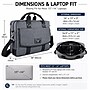 Vangoddy 14" Laptop Compatible Messenger Bag, Chrono Grey (MSBLEA132)~#|#~1A36A708-52F9-4A1C-9D729BCF08932A32_sc7
