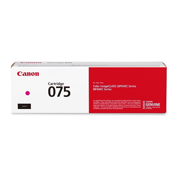 Canon 075 Magenta Standard Yield Toner Cartridge, Prints Up to