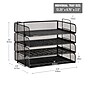 Mind Reader Metal Side Loading Stackable Letter Tray, Letter Size, Black (DSTACK4-BLK)~#|#~1A3D4E72-B1F7-46E3-8DAF10BD0CA3AEEB_sc7