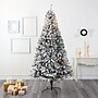 Nearly Natural 8-ft Flocked Rock Springs Spruce Artificial Christmas Tree with 500 Clear LED Lights (T1754)~#|#~1A3E78B0-916E-4BDA-9F558DED9949F146_sc7