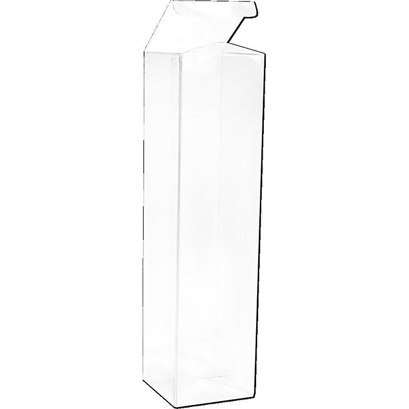 JAM Paper Pop & Lock Top Clear Gift Boxes, 2 1/4" x 2 1/4" x 9", 25/pack (CB-PLB136) image 1