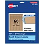 Avery Laser/Inkjet Rectangle Multipurpose Labels, .5" x 1.75", Kraft Brown, 3000 Labels/Box ( 94204)~#|#~1A470102-A9CF-407D-9A5FA209FC7DB326_sc7