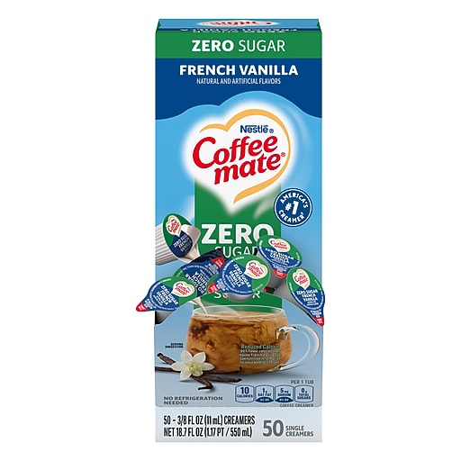 Coffee mate Singles Sugar Free French Vanilla Liquid Creamer