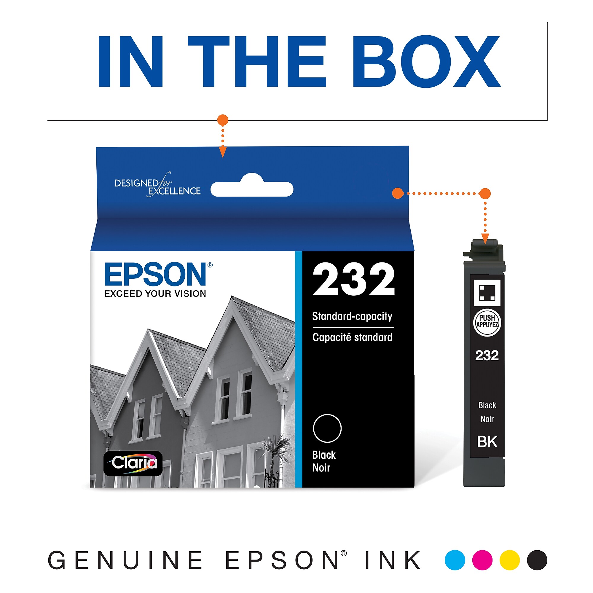 Epson 232 Black Standard Yield Ink Cartridge (T232120-S) Sansujyuku sansujyuku.com