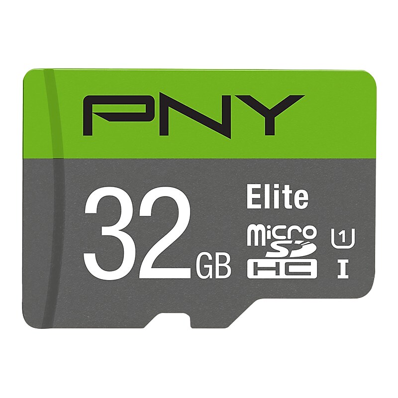 PNY Elite 32GB microSDHC Memory Card with Adapter, Class 10, UHS-I (P-SDU32GX3U1100) image 1