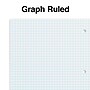 Staples 1-Subject Notebook, 8" x 10.5", Graph Ruled, 70 Sheets, Green (ST23987C)~#|#~1A5585B4-8416-4750-831648A5245A8AE8_sc7