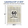Avery Pearlized Ivory Rectangle Multipurpose Labels, .5" x 1.75", Ivory, 6000/Box (94204)~#|#~1A606F48-19A9-4E07-86FBB37AC9C91E4E_sc7