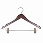 Nahanco 17" Wood Flat Suit Hanger, Mahogany, 100/Pack (263-17RC)~#|#~1A60CC69-E368-4C16-85C960E54E253313_sc7