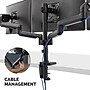 Fellowes Platinum Series Adjustable Triple Arms, Up to 27" Monitor, Black (8042601)~#|#~1A6294DC-0D3A-402A-827929315B6E949A_sc7